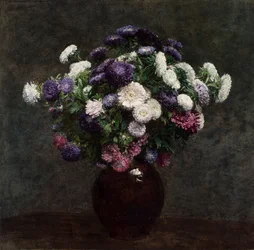 Asters i en vas