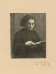 Läsande kvinna