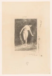 Diana ontkleedt sig om te baden Diana Gedichten van André Chénier (serietitel) Illustrationer till André Chéniers dikter (serietitel)