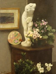 Blommor och diverse föremål