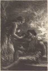 Sieglinde och Siegmund från akt I av "Valkyrian"