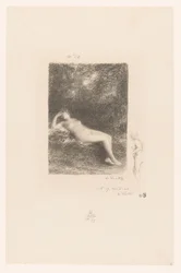 Slapende waternimf Jag vet, när middagen gör att de vill ha skuggan XXVII Gedichten van André Chénier (serietitel) Illustrationer till André Chéniers dikter (serietitel)