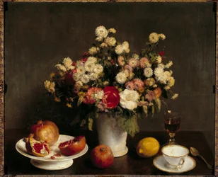 Stilleben med fruktmålning av Henri Fantin Latour