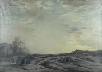 La Banlieue de Paris aux environs des fortifications, ca 1923 (olja på duk)