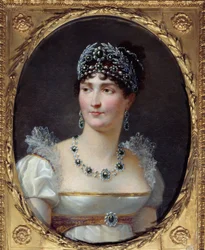 Porträtt av imponen Josephine de Beauharnais (1763-1814) Målning av Henri Francois Riesen (1767-1828) 1806 Malmaison, slottsmuseet