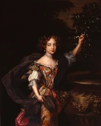 Ett porträtt av Elizabeth, hertiginnan av Somerset, ca 1683 (olja på duk)
