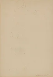 Naken man (penna på papper)