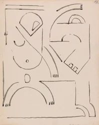 Abstrakt figurkomposition