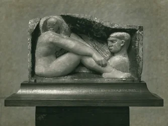 Odalisque (man och kvinna) 1912-13 (alabaster)
