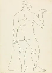 Stående kvinnlig figur