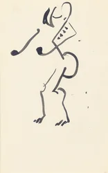 Studie för "Red Stone Dancer", 1914