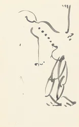 Studie för "Red Stone Dancer", 1914