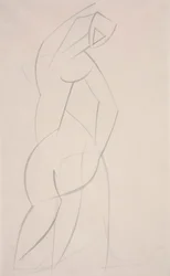 Untitled (Studie för Red Stone Dancer)