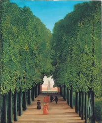The Avenue in the Park at Saint Cloud, ca 1908 (olja på duk)