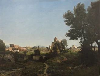 Utsikt över Rom från Palatinen, 1865