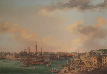 Den yttre hamnen i Brest, 1773.