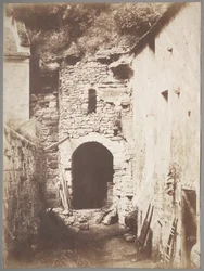 Bakom Troglodytegården, ca. 1853.