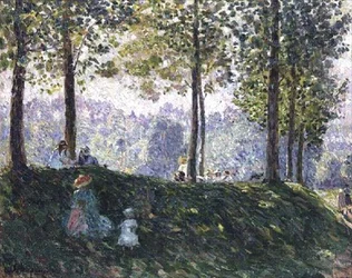 Barn i en park