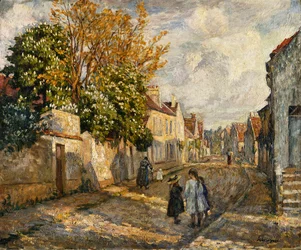 Gatubild, Lagny; Scene de Rue, Lagny,