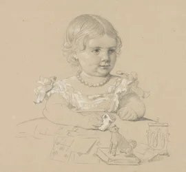 Porträtt av ett barn, 1800-tal.
