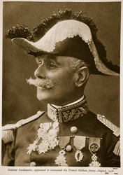 General Cordonnier, utsedd att leda de franska Balkanstyrkorna August