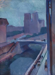 Notre-Dame-katedralen i Paris en sen eftermiddag