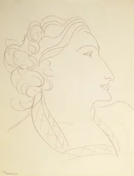 Kvinnlig profil (porträtt av L.N. Delektorskaya)