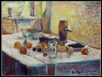 Första apelsin Still Life