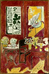 Grand interieur rouge 1948 (olja på duk )