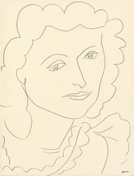 Stort huvud (Lucienne) (blyerts på papper)