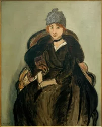 Marguerite i blå hatt