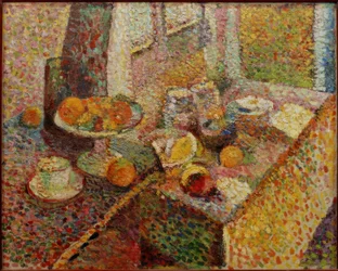 Stilleben: Buffé och bord