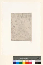Sittande nakenstudie och porträtt av Madame Cézanne