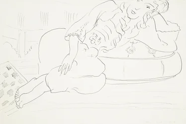 Odalisque rutmönster, kudde