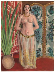 Odalisque, händerna bakom ryggen