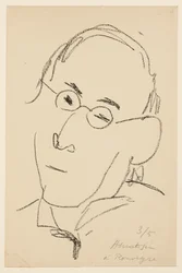 Porträtt av Paul Léautaud