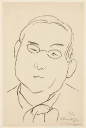 Porträtt av Paul Léautaud