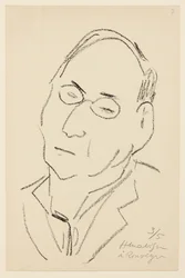 Porträtt av Paul Léautaud