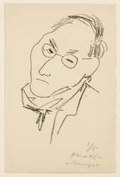 Porträtt av Paul Léautaud
