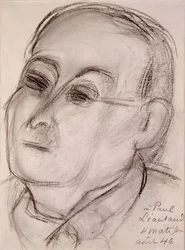 Porträtt av Paul Leautaud (1872-1956)