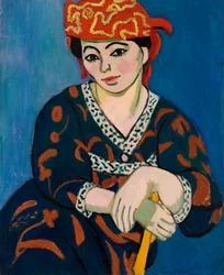 Röd Madras-huvudbonad (Le Madras rouge)