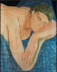 The Dream (Figur som sover på blå mark)