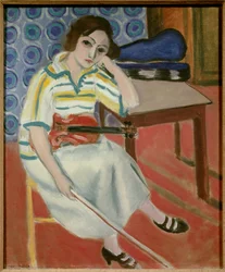 Kvinna med violin 1921-22 (olja på duk)
