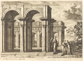 Möte av Mary och Elizabeth