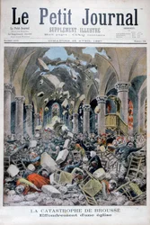 Kollaps av en kyrka, Brousse, Frankrike, 1897
