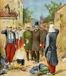 Felix Faure vid de stora manövrerna,1895 (Illustration)