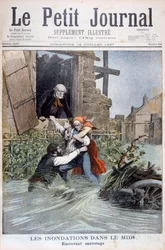 Översvämningar i Midi, södra Frankrike, 1897