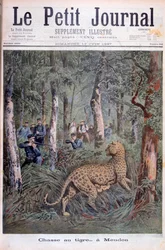 Jagar en rymd leopard, Meudon, Paris, 1897