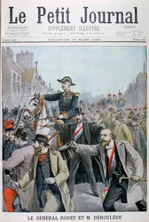 Paul Déroulède tar tag i General Rogets träns, Paris, 1899