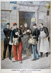 Postanställda improviserar, 1899.